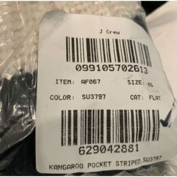 New J. Crew Pocket Stripe Turtleneck Sweater Sz XS - Picture 11 of 13